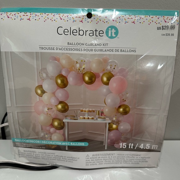 Celebrate It Balloon Pink Garland Kit - Picture 1 of 2